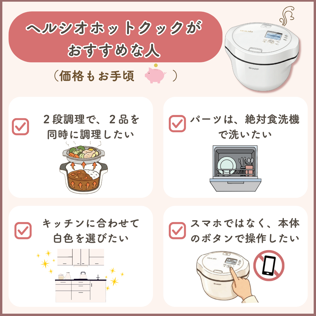 使いヘルシオホットクックがおすすめな人