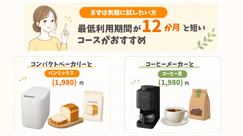 foodable(フーダブル)は最低利用期間が短いコースがおすすめ