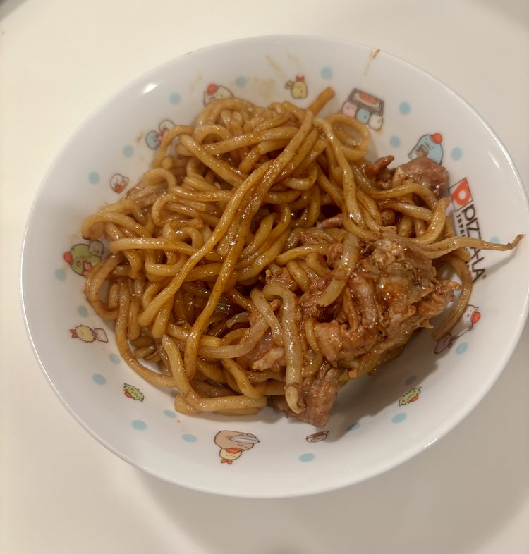 ホットクックの手動メニューで作った焼きそば